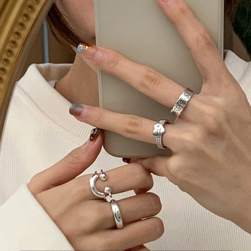Love Wear Combined Ring Set Women